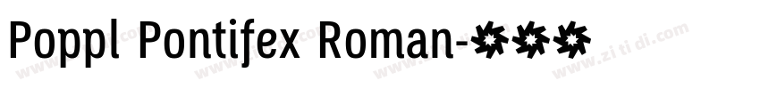 Poppl Pontifex Roman字体转换